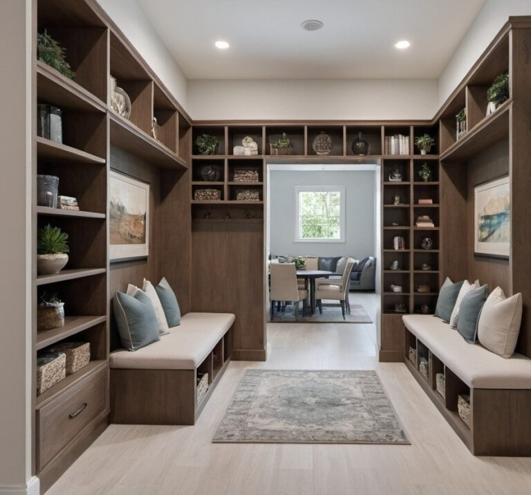 M9-Custom-Mudroom-Cabinets-With-Shelving-And-Seating