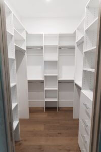 Custom closet installation process