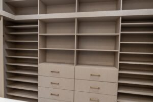 Luxury Shelving system with Gold Handles