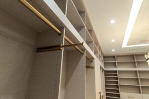 Modern luxury walk in closet installation process