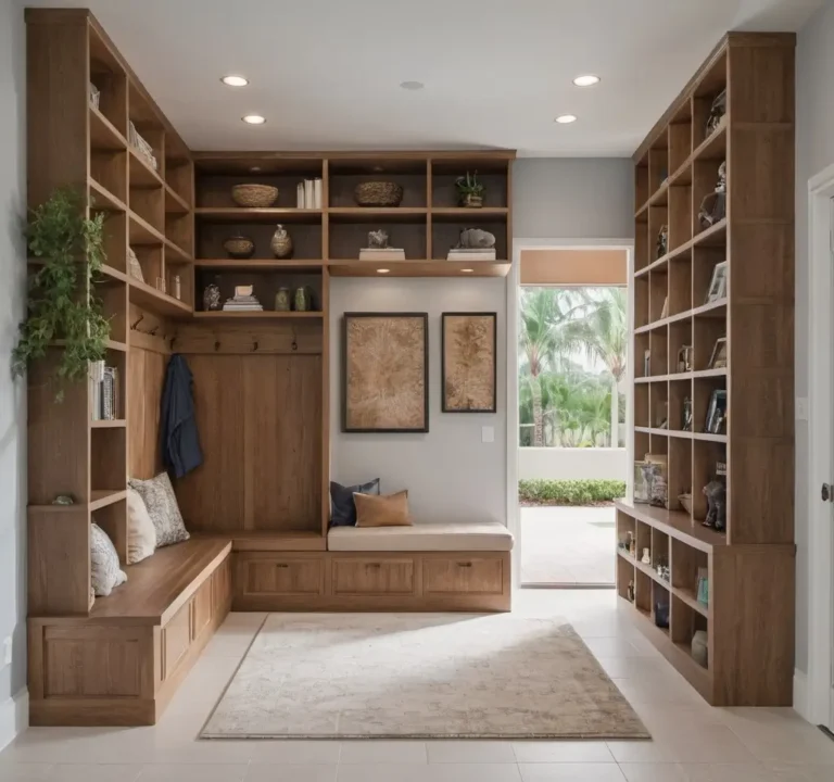 M15-Custom-Mudroom-Cabinets-With-Open-Shelving-And-Benches