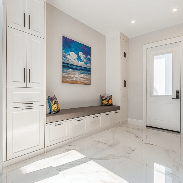 Mudroom Storage With Bench