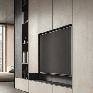 Custom entertainment center wall unit