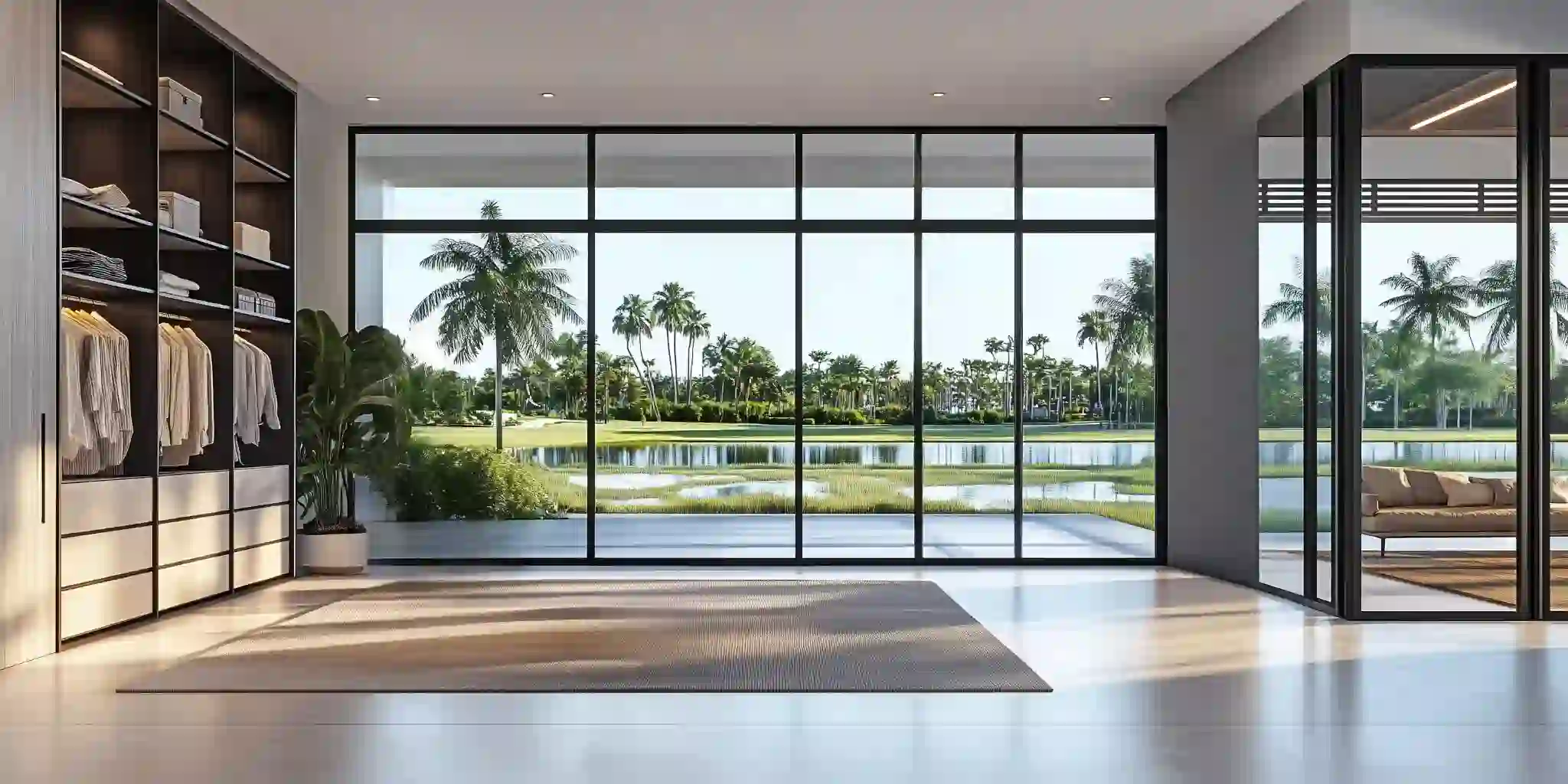 Custom Reach-In Closet Modern Design Floor To Ceiling